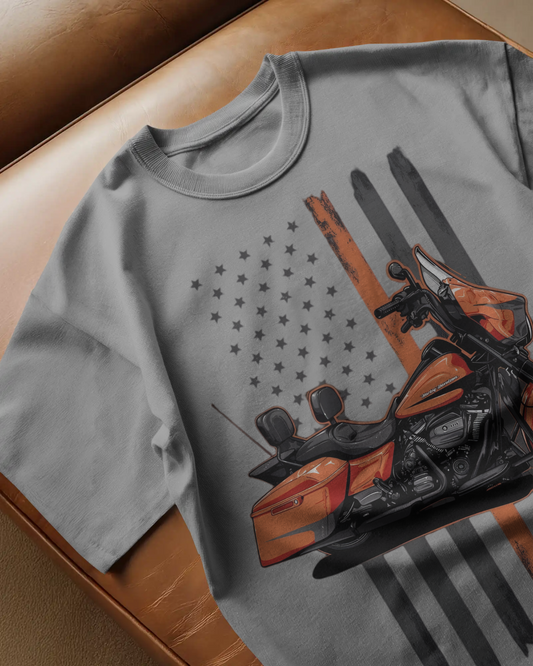 Harley-Davidson Bikes Oversized T-Shirt | Bikes Oversized T-Shirt | Red Panda T-Shirt