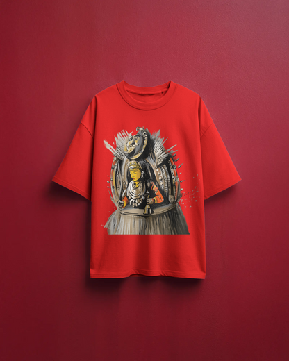Kola Oversize TShirt | Kannada Drop Shoulder TShirt | Red Panda TShirt
