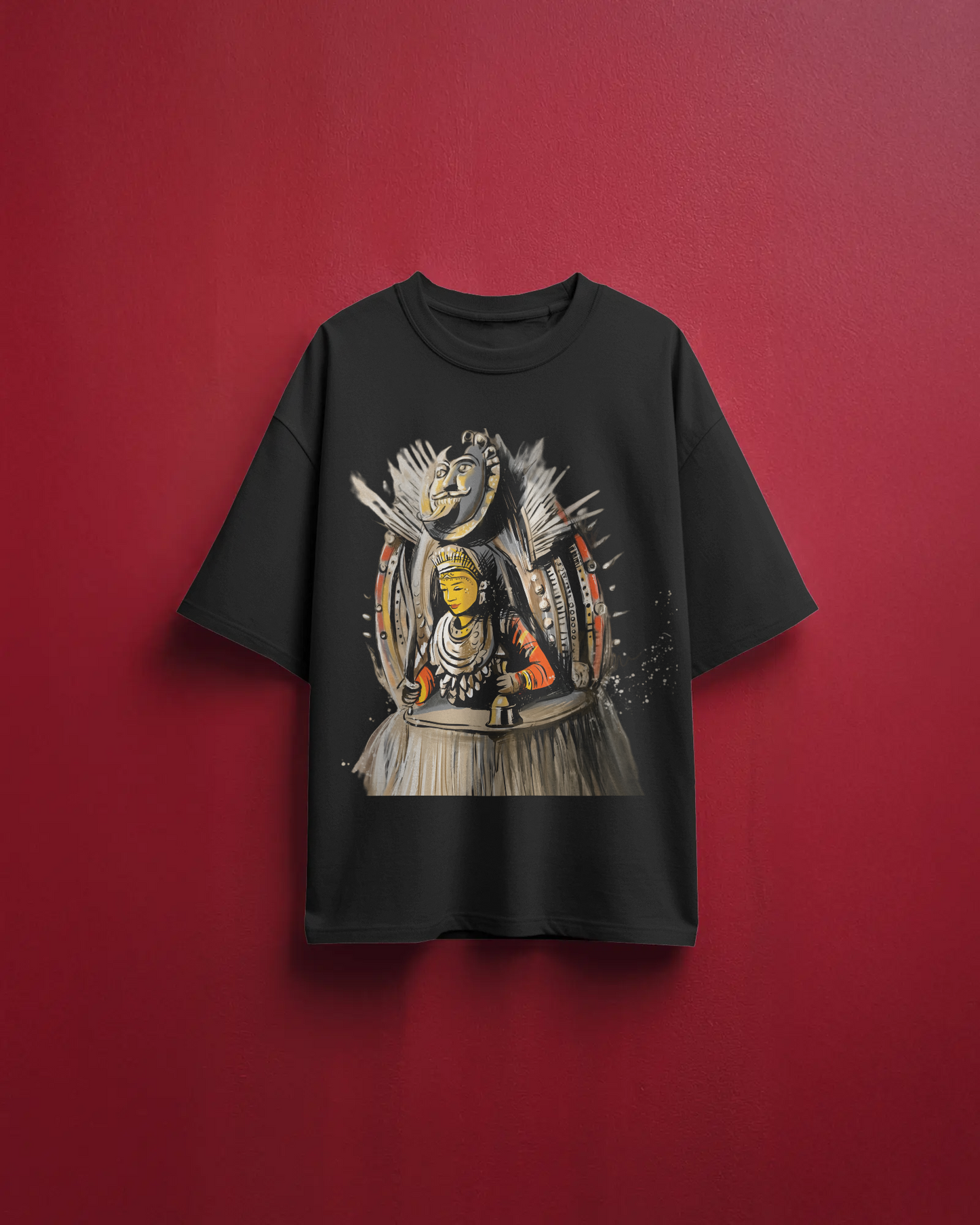 Kola Oversize TShirt | Kannada Drop Shoulder TShirt | Red Panda TShirt