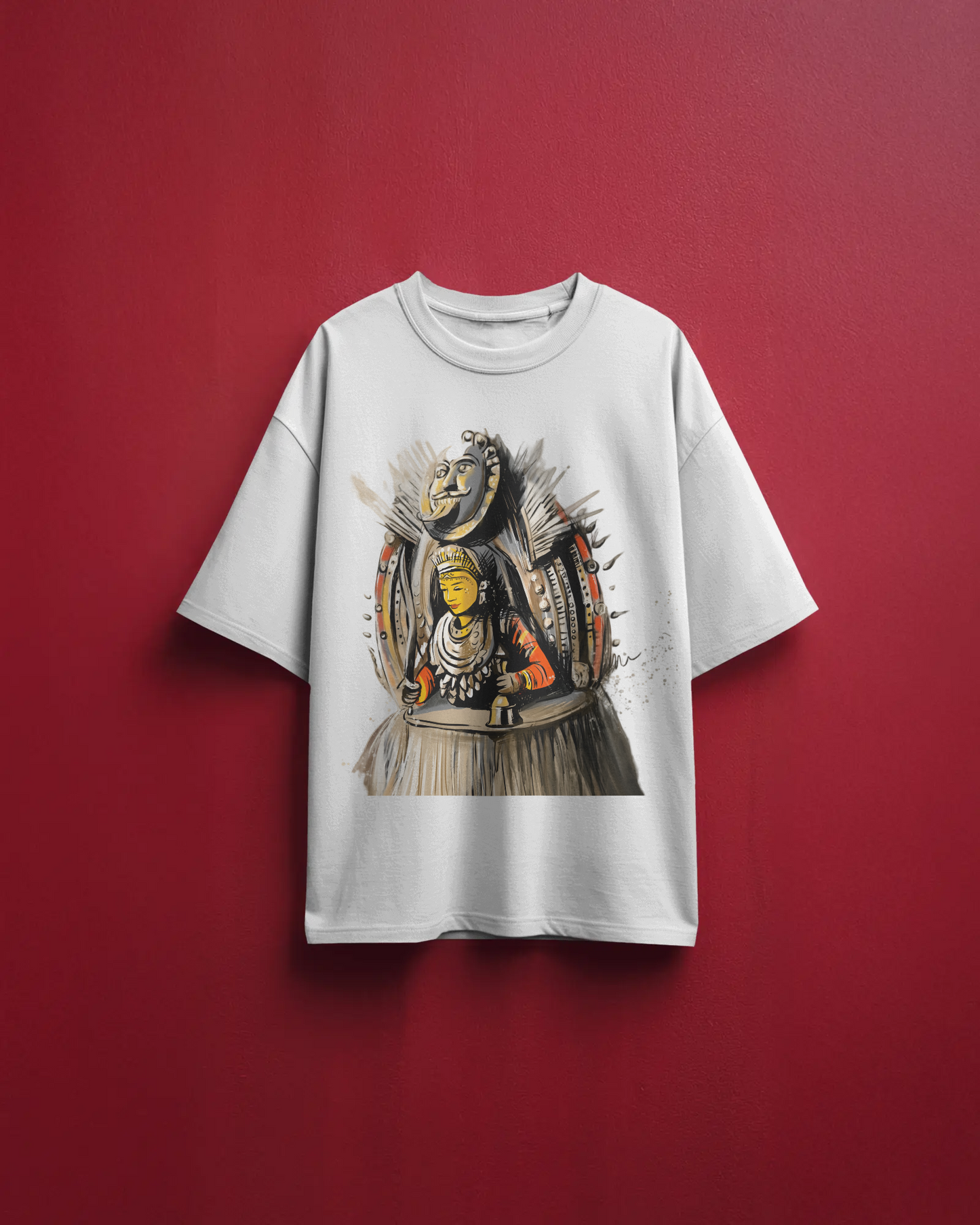 Kola Oversize TShirt | Kannada Drop Shoulder TShirt | Red Panda TShirt