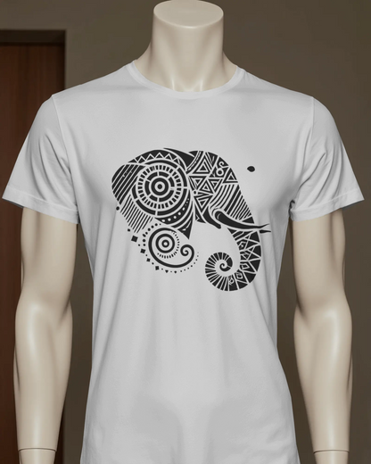 Elephant Regular T-Shirt | Abstract Regular T-Shirt | Red Panda T-Shirt