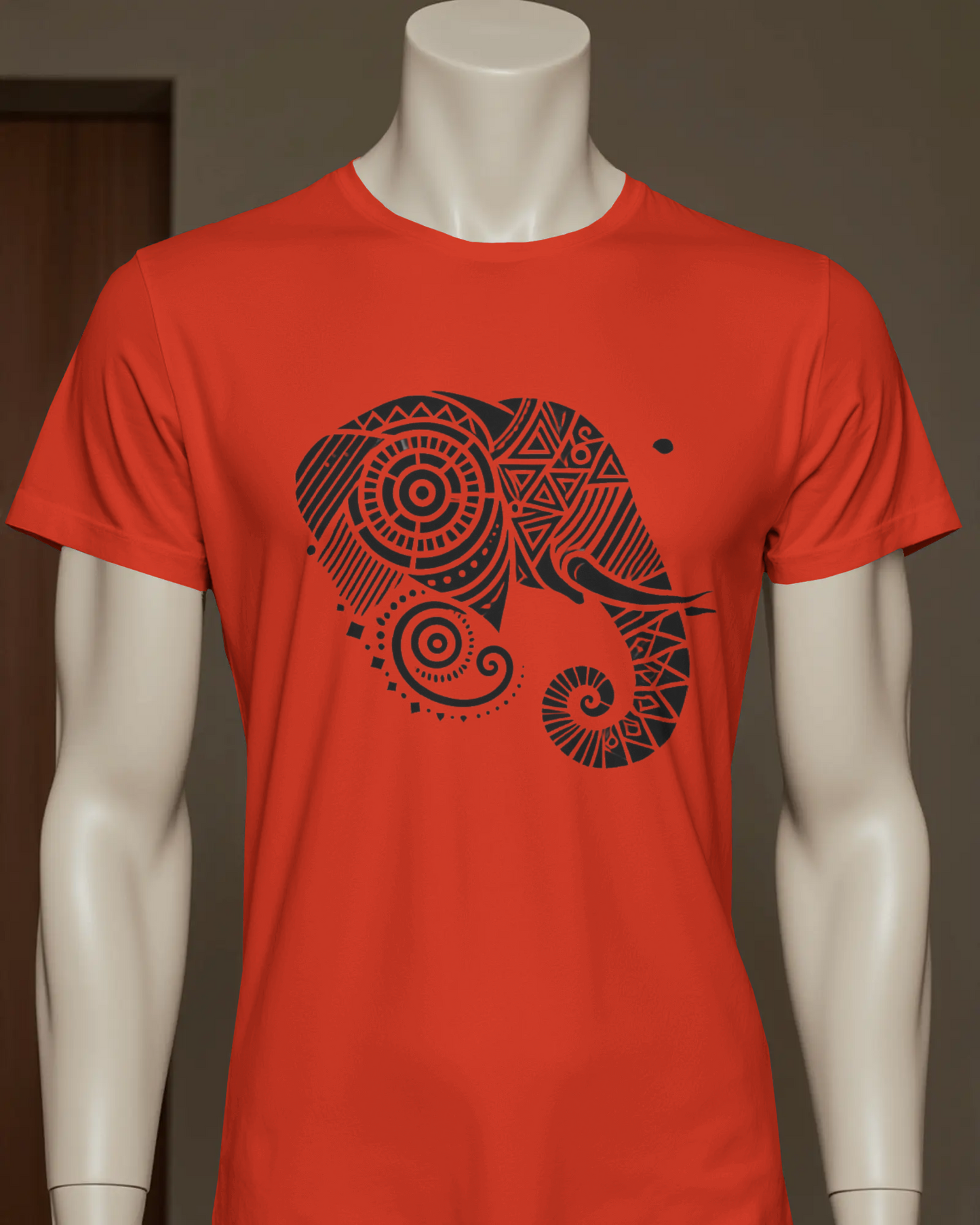 Elephant Regular T-Shirt | Abstract Regular T-Shirt | Red Panda T-Shirt