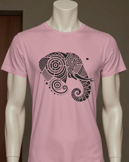 Elephant Regular T-Shirt | Abstract Regular T-Shirt | Red Panda T-Shirt