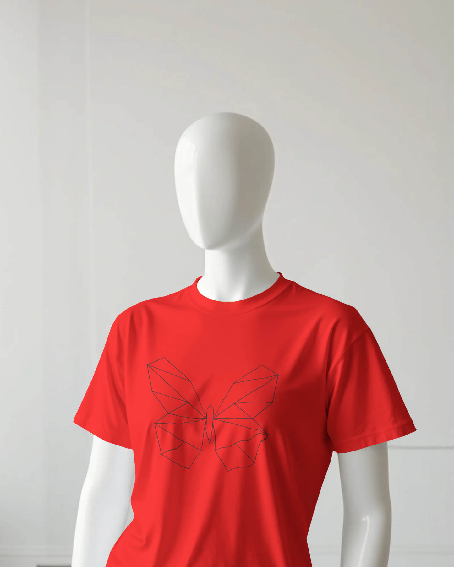 Butterfly Regular T-Shirt | Abstract Regular T-Shirt | Red Panda T-Shirt