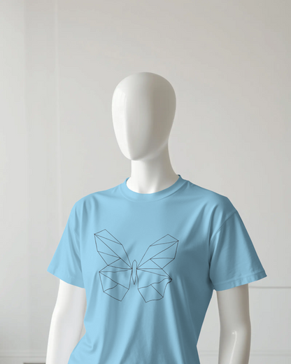 Butterfly Regular T-Shirt | Abstract Regular T-Shirt | Red Panda T-Shirt