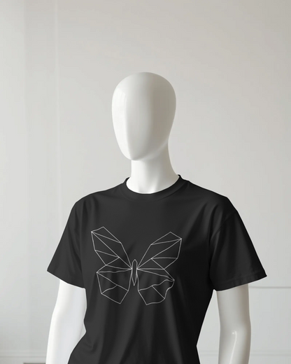 Butterfly Regular T-Shirt | Abstract Regular T-Shirt | Red Panda T-Shirt