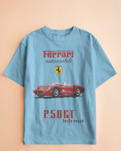 Ferrari 250GT Oversized T-Shirt | cars oversized T-Shirt | Red Panda T-Shirt