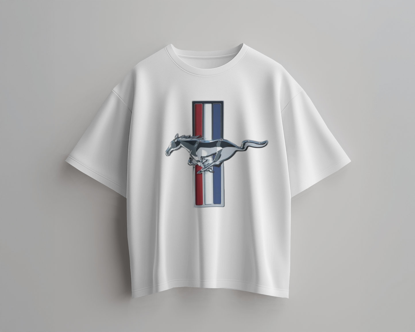Mustang Oversized T-Shirt | cars oversized T-Shirt | Red Panda T-Shirt