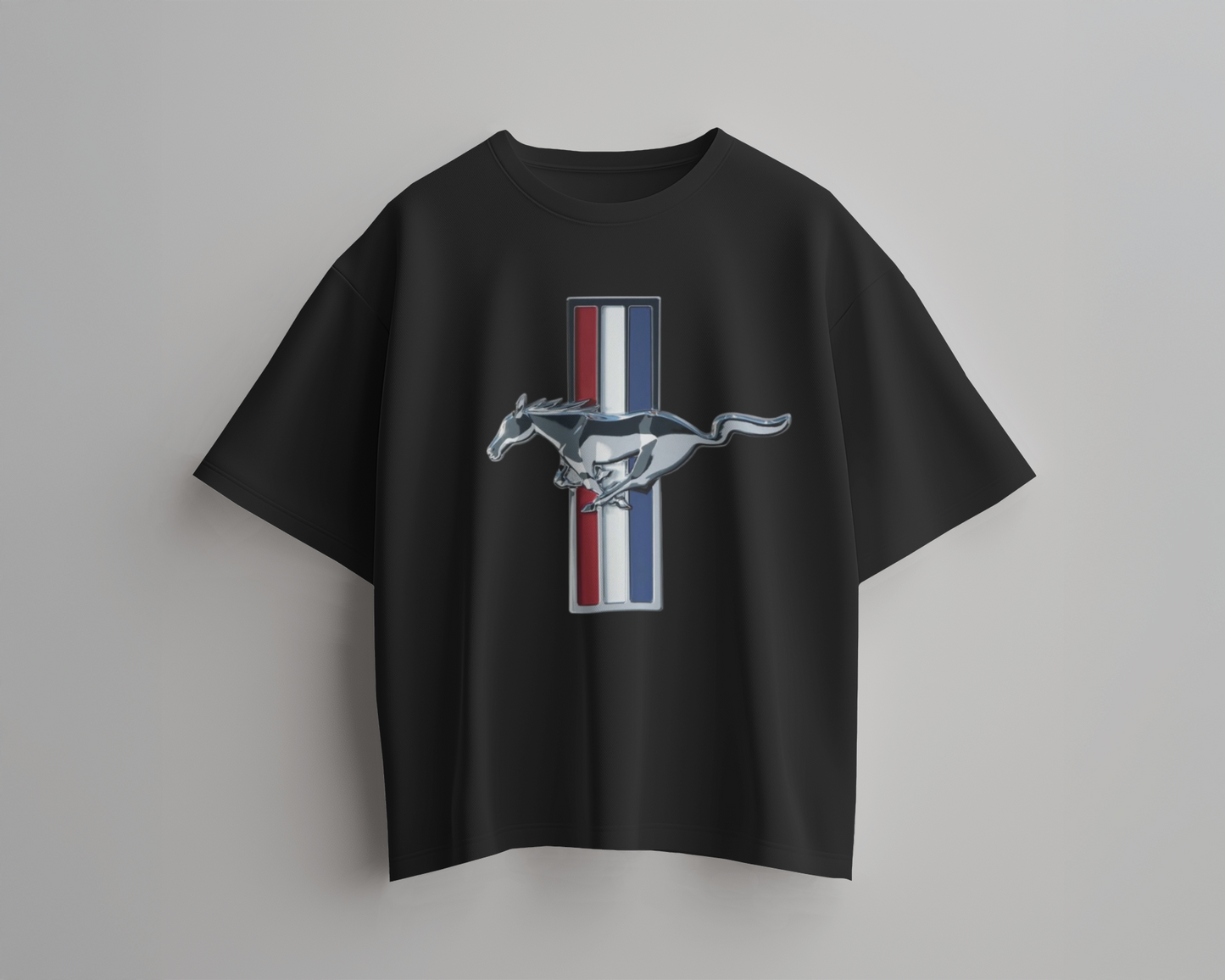 Mustang Oversized T-Shirt | cars oversized T-Shirt | Red Panda T-Shirt