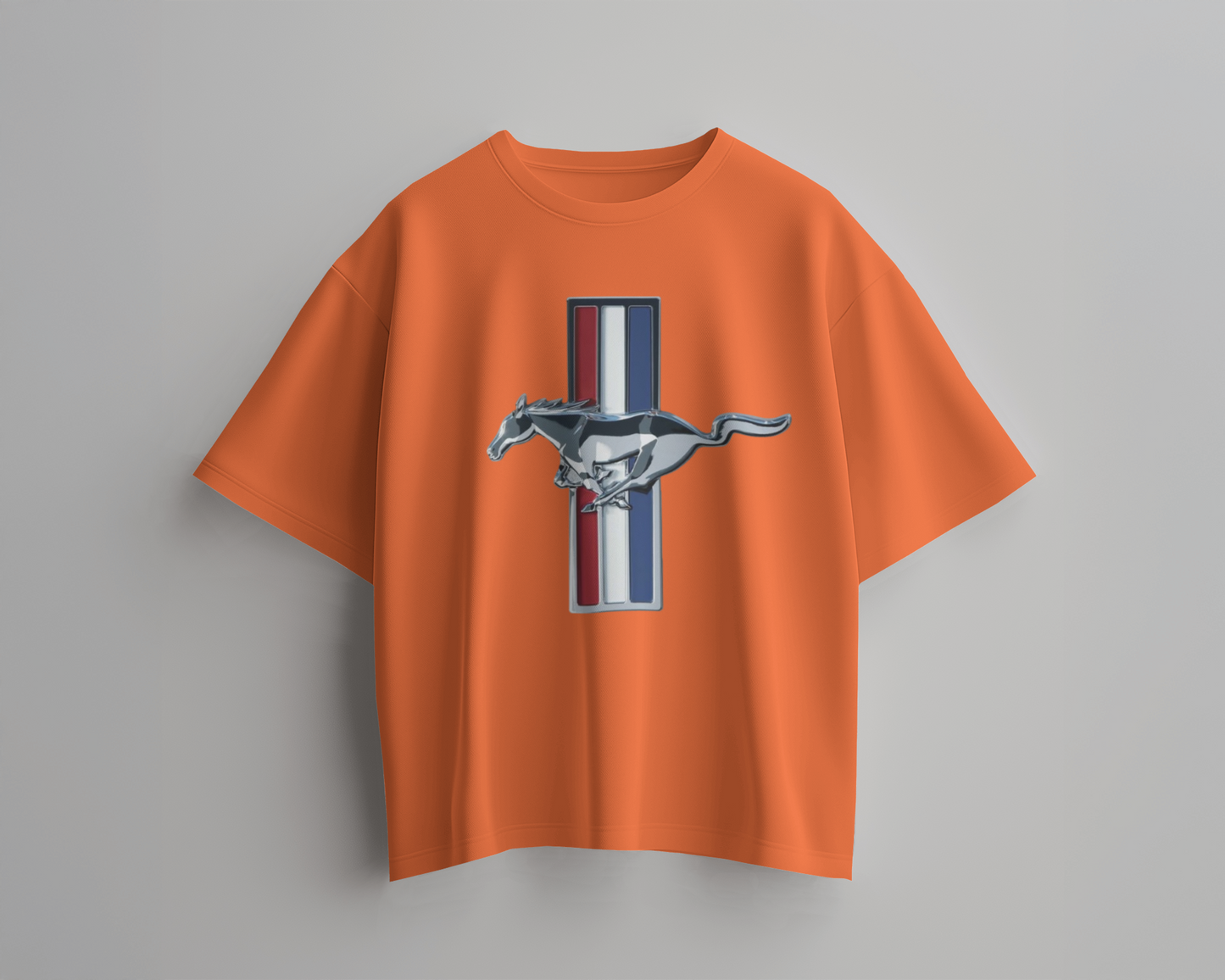 Mustang Oversized T-Shirt | cars oversized T-Shirt | Red Panda T-Shirt