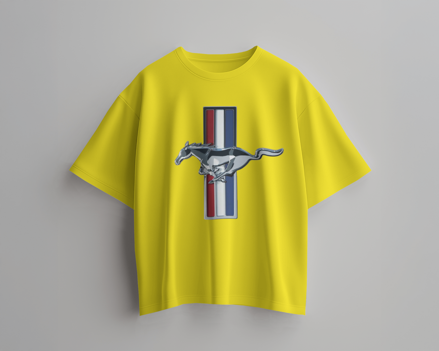 Mustang Oversized T-Shirt | cars oversized T-Shirt | Red Panda T-Shirt