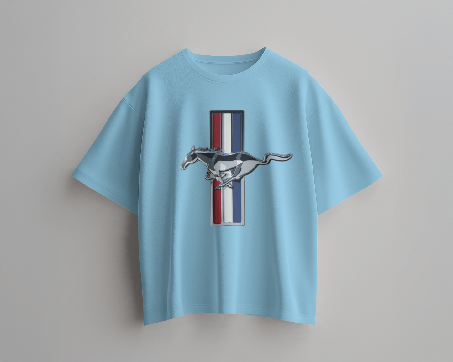 Mustang Oversized T-Shirt | cars oversized T-Shirt | Red Panda T-Shirt