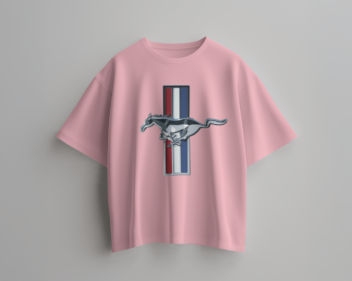 Mustang Oversized T-Shirt | cars oversized T-Shirt | Red Panda T-Shirt
