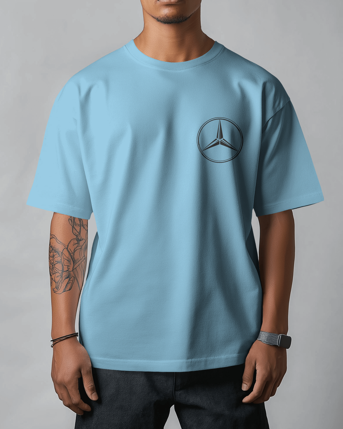 Benz Oversized T-Shirt | cars oversized T-Shirt | Red Panda T-Shirt