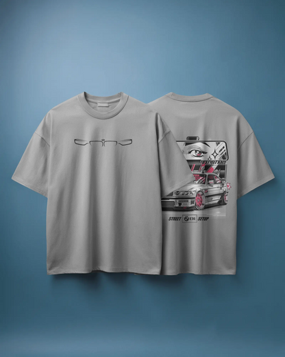 BMW Oversized T-Shirt | cars oversized T-Shirt | Red Panda T-Shirt