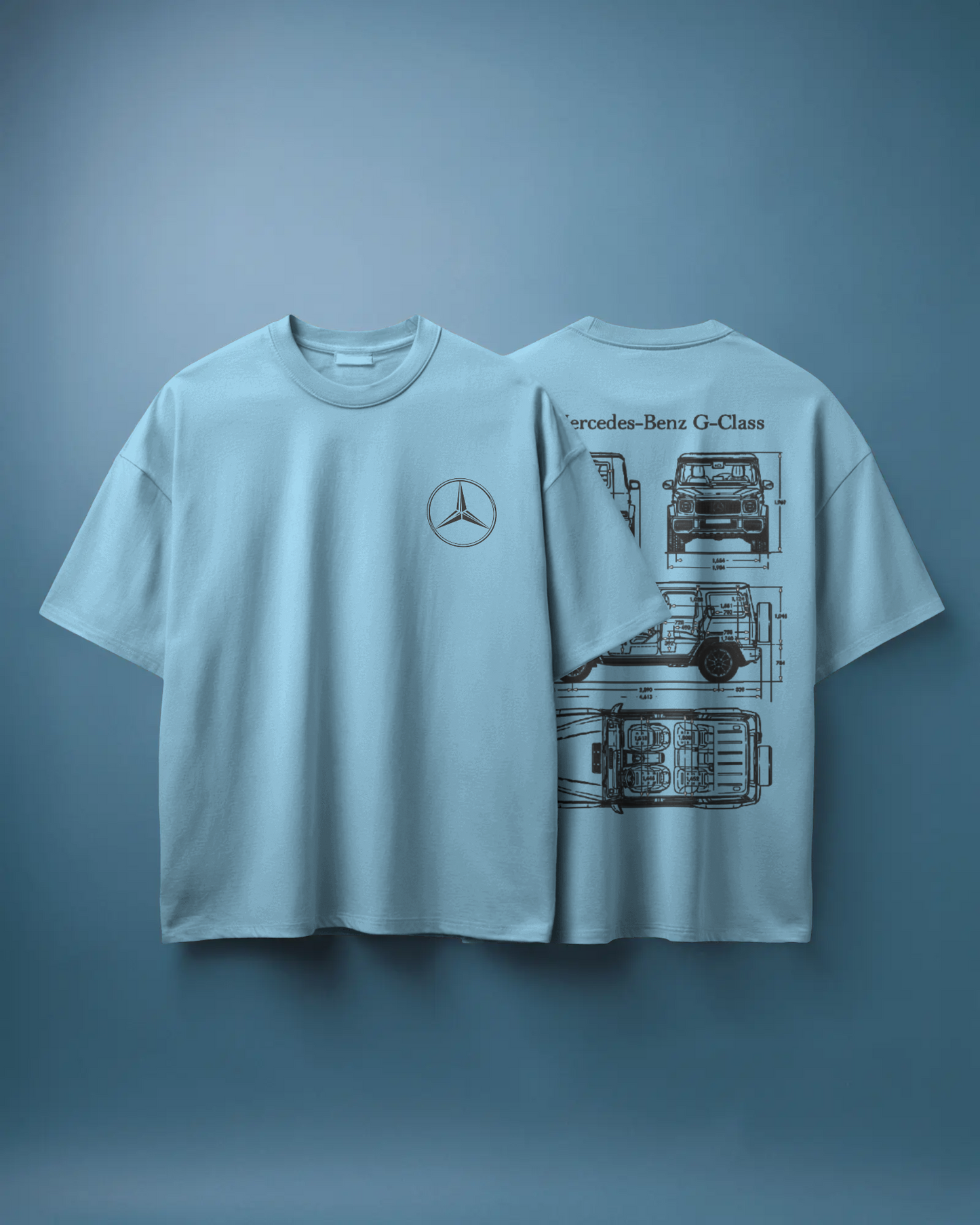 Benz Oversized T-Shirt | cars oversized T-Shirt | Red Panda T-Shirt