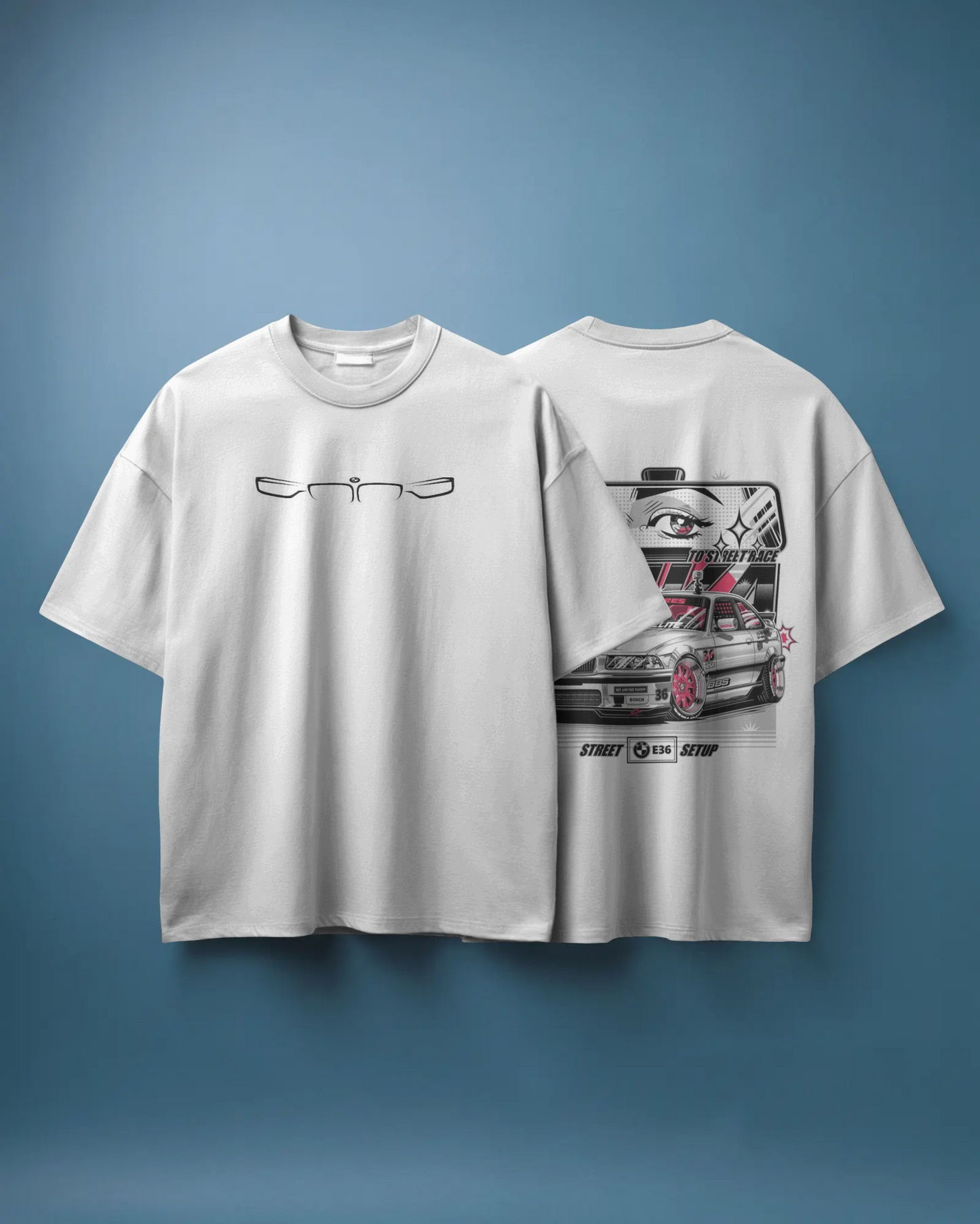 BMW Oversized T-Shirt | cars oversized T-Shirt | Red Panda T-Shirt