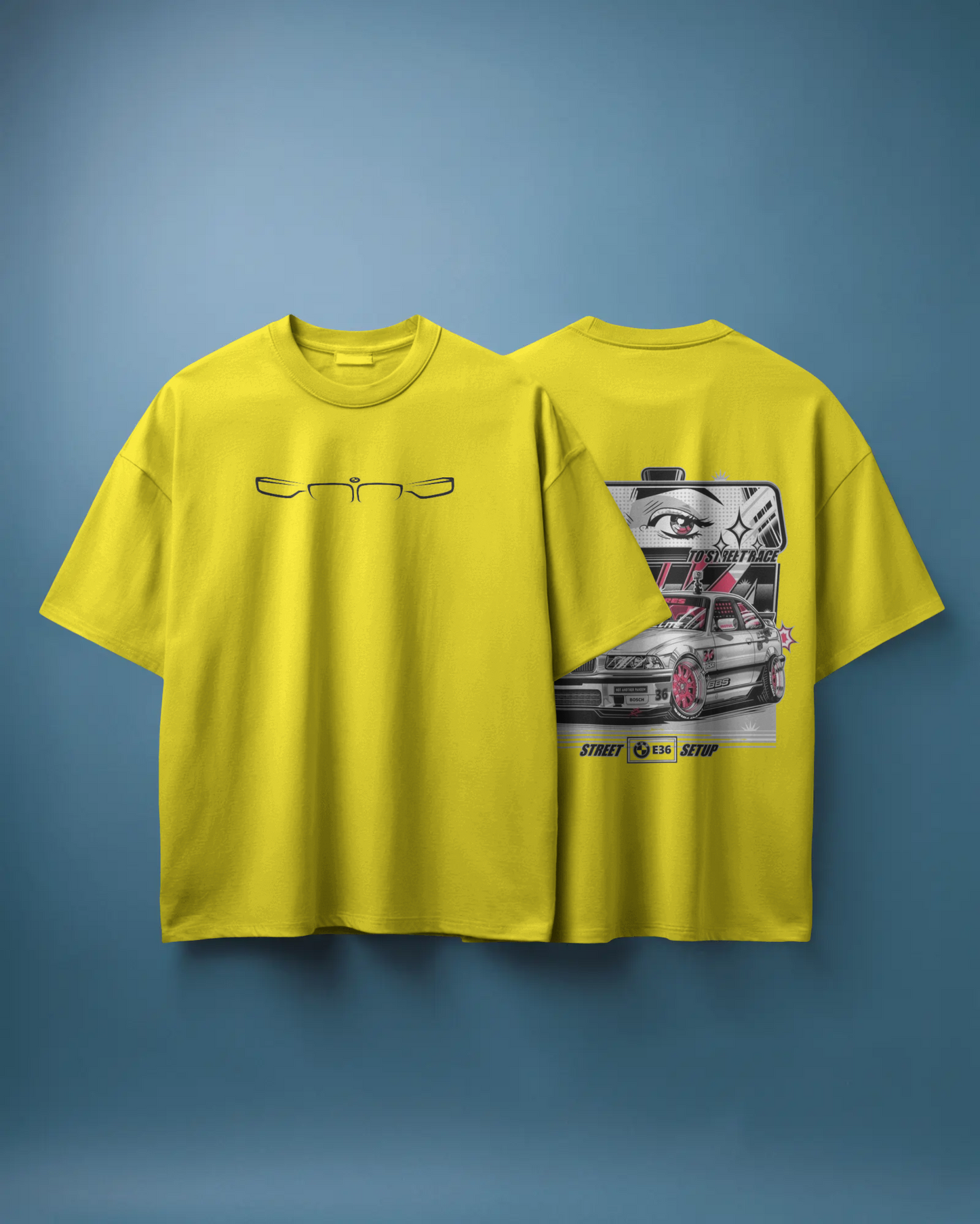 BMW Oversized T-Shirt | cars oversized T-Shirt | Red Panda T-Shirt
