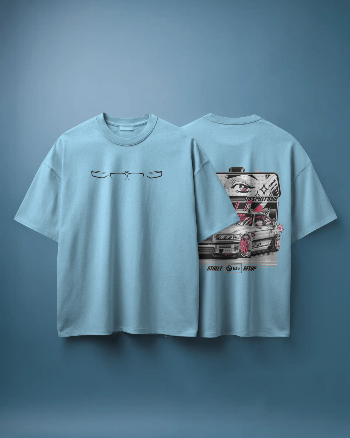 BMW Oversized T-Shirt | cars oversized T-Shirt | Red Panda T-Shirt