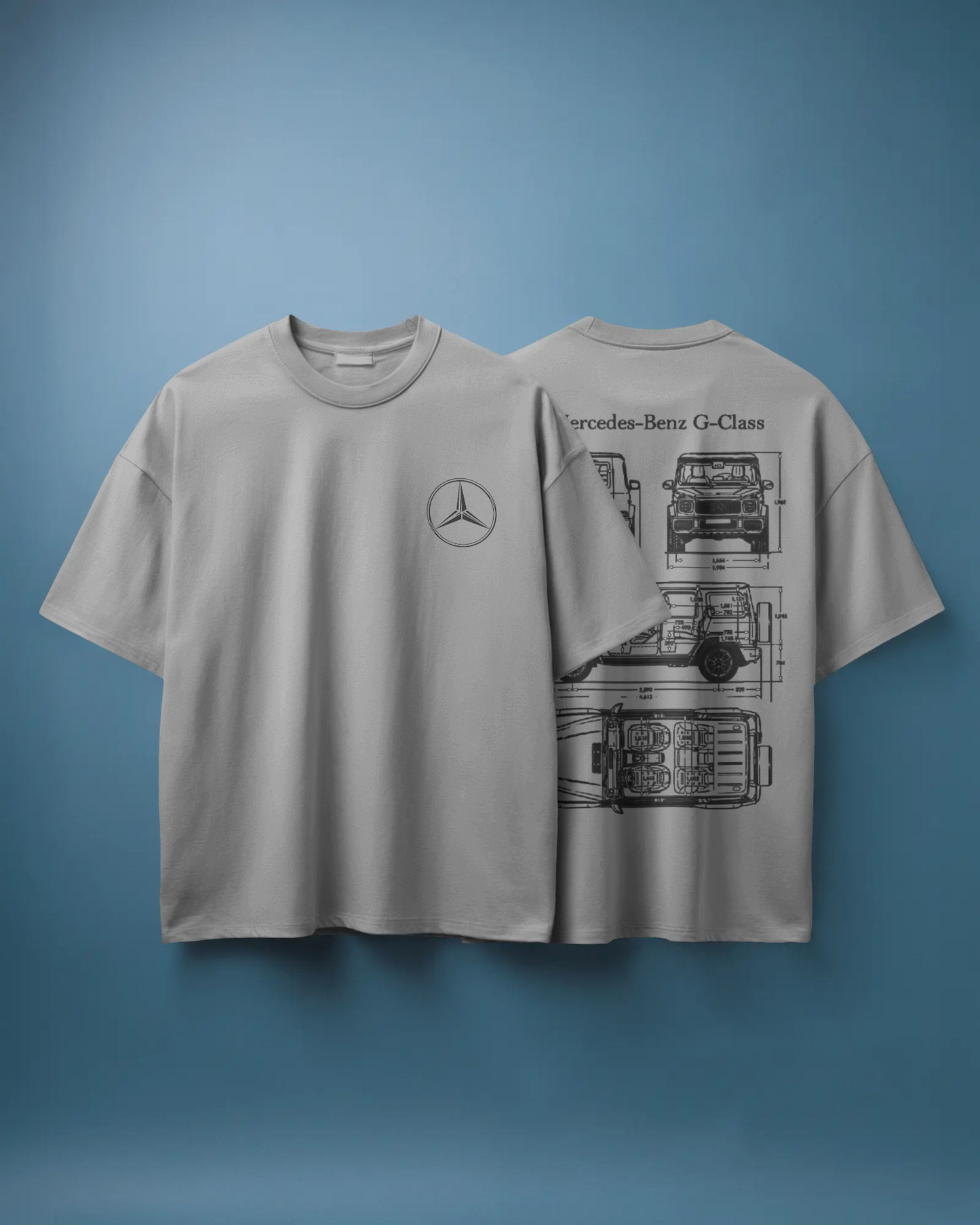 Benz Oversized T-Shirt | cars oversized T-Shirt | Red Panda T-Shirt