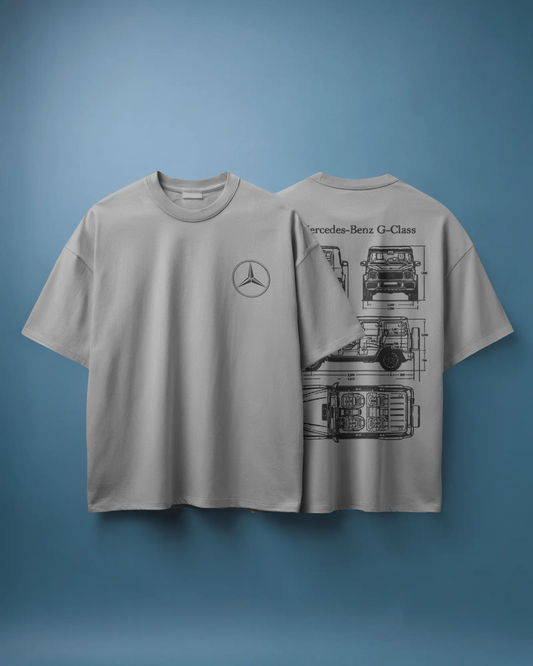Benz Oversized T-Shirt | cars oversized T-Shirt | Red Panda T-Shirt