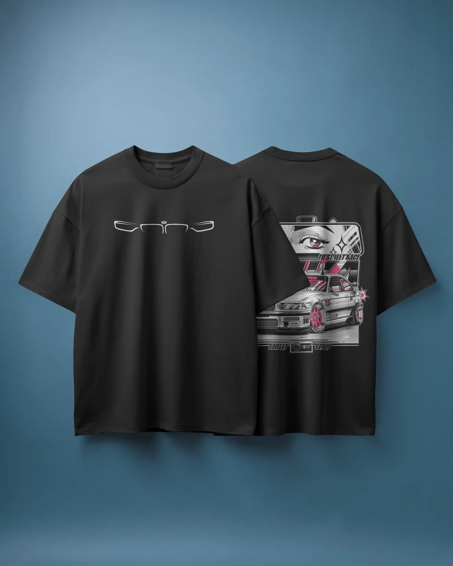 BMW Oversized T-Shirt | cars oversized T-Shirt | Red Panda T-Shirt