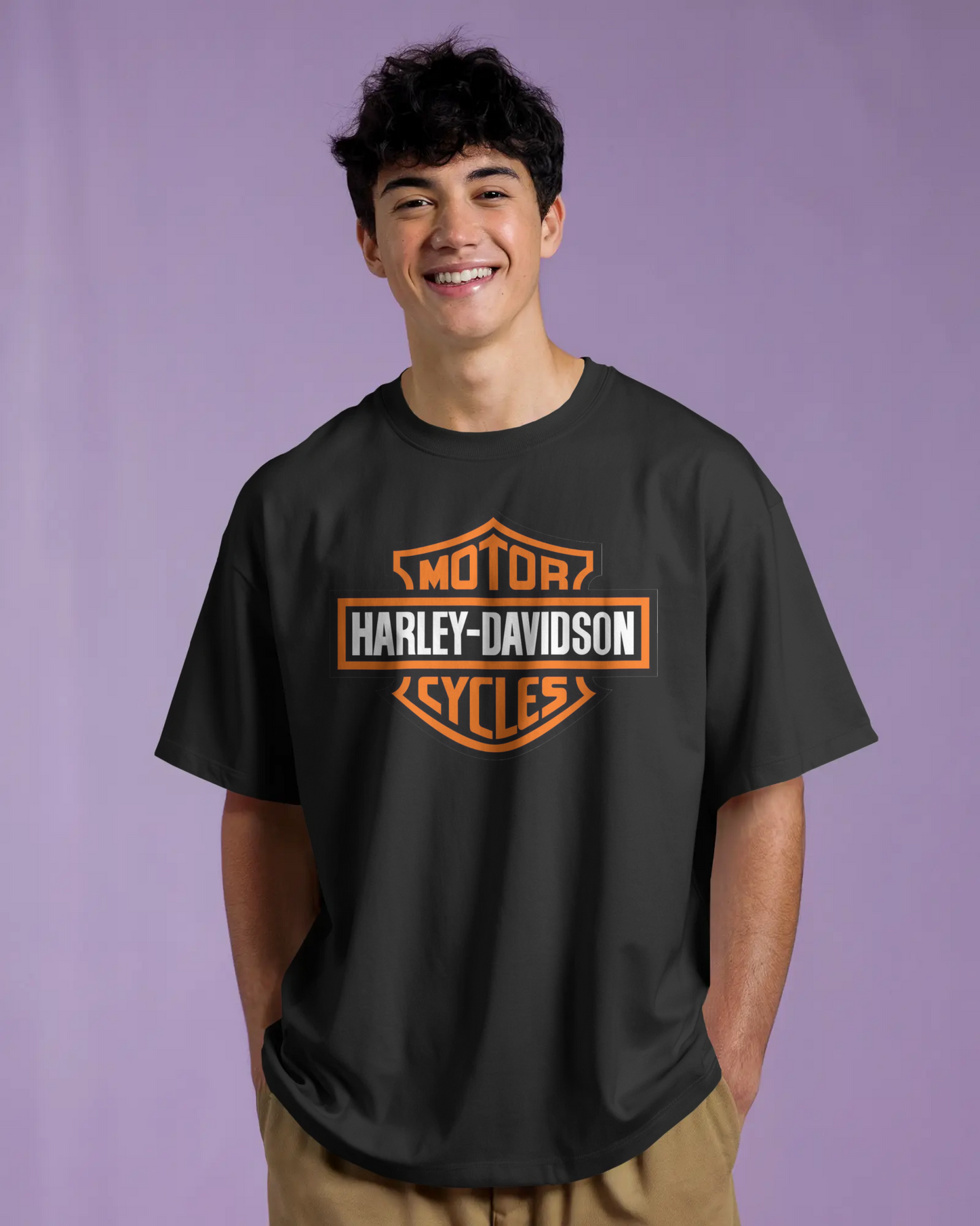 Harley Davidson Bikes Oversized T-Shirt | Bikes Oversized T-Shirt | Red Panda T-Shirt