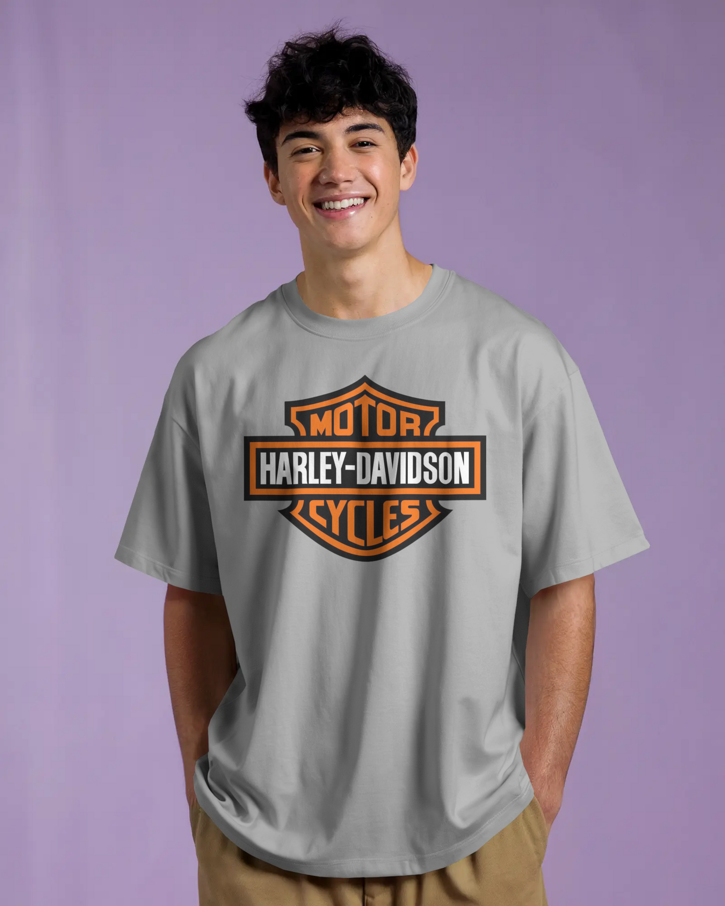 Harley Davidson Bikes Oversized T-Shirt | Bikes Oversized T-Shirt | Red Panda T-Shirt