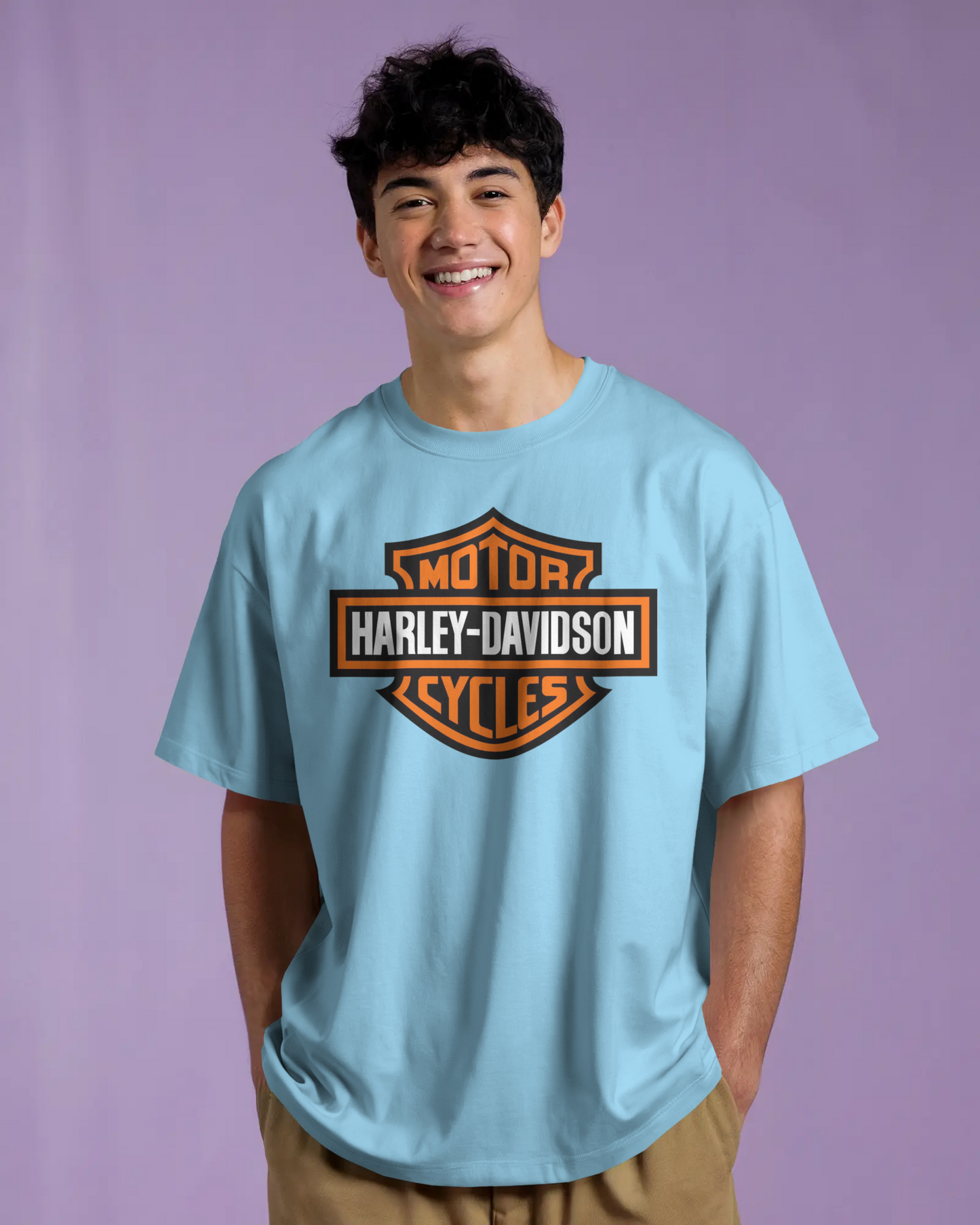 Harley Davidson Bikes Oversized T-Shirt | Bikes Oversized T-Shirt | Red Panda T-Shirt